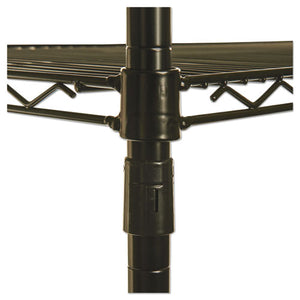 Alera® wholesale. Nsf Certified Industrial 4-shelf Wire Shelving Kit, 36w X 18d X 72h, Black. HSD Wholesale: Janitorial Supplies, Breakroom Supplies, Office Supplies.