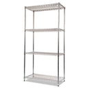 Alera® wholesale. Nsf Certified Industrial 4-shelf Wire Shelving Kit, 36w X 18d X 72h, Silver. HSD Wholesale: Janitorial Supplies, Breakroom Supplies, Office Supplies.