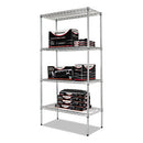 Alera® wholesale. Nsf Certified Industrial 4-shelf Wire Shelving Kit, 36w X 18d X 72h, Silver. HSD Wholesale: Janitorial Supplies, Breakroom Supplies, Office Supplies.