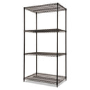 Alera® wholesale. Nsf Certified Industrial 4-shelf Wire Shelving Kit, 36w X 24d X 72h, Black. HSD Wholesale: Janitorial Supplies, Breakroom Supplies, Office Supplies.