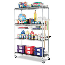 Load image into Gallery viewer, Alera® wholesale. Nsf Certified Industrial 4-shelf Wire Shelving Kit, 36w X 24d X 72h, Silver. HSD Wholesale: Janitorial Supplies, Breakroom Supplies, Office Supplies.