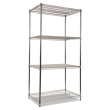 Load image into Gallery viewer, Alera® wholesale. Nsf Certified Industrial 4-shelf Wire Shelving Kit, 36w X 24d X 72h, Silver. HSD Wholesale: Janitorial Supplies, Breakroom Supplies, Office Supplies.