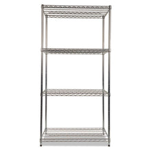 Load image into Gallery viewer, Alera® wholesale. Nsf Certified Industrial 4-shelf Wire Shelving Kit, 36w X 24d X 72h, Silver. HSD Wholesale: Janitorial Supplies, Breakroom Supplies, Office Supplies.