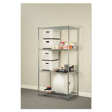 Load image into Gallery viewer, Alera® wholesale. Nsf Certified Industrial 4-shelf Wire Shelving Kit, 36w X 24d X 72h, Silver. HSD Wholesale: Janitorial Supplies, Breakroom Supplies, Office Supplies.