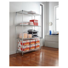 Load image into Gallery viewer, Alera® wholesale. Nsf Certified Industrial 4-shelf Wire Shelving Kit, 48w X 18d X 72h, Silver. HSD Wholesale: Janitorial Supplies, Breakroom Supplies, Office Supplies.