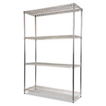 Load image into Gallery viewer, Alera® wholesale. Nsf Certified Industrial 4-shelf Wire Shelving Kit, 48w X 18d X 72h, Silver. HSD Wholesale: Janitorial Supplies, Breakroom Supplies, Office Supplies.