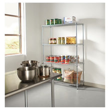 Load image into Gallery viewer, Alera® wholesale. Nsf Certified Industrial 4-shelf Wire Shelving Kit, 48w X 18d X 72h, Silver. HSD Wholesale: Janitorial Supplies, Breakroom Supplies, Office Supplies.