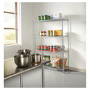 Alera® wholesale. Nsf Certified Industrial 4-shelf Wire Shelving Kit, 48w X 18d X 72h, Silver. HSD Wholesale: Janitorial Supplies, Breakroom Supplies, Office Supplies.