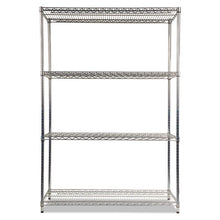 Load image into Gallery viewer, Alera® wholesale. Nsf Certified Industrial 4-shelf Wire Shelving Kit, 48w X 18d X 72h, Silver. HSD Wholesale: Janitorial Supplies, Breakroom Supplies, Office Supplies.