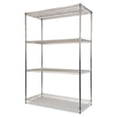 Alera® wholesale. Nsf Certified Industrial 4-shelf Wire Shelving Kit, 48w X 24d X 72h, Silver. HSD Wholesale: Janitorial Supplies, Breakroom Supplies, Office Supplies.