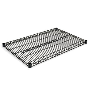 Alera® wholesale. Industrial Wire Shelving Extra Wire Shelves, 36w X 24d, Black, 2 Shelves-carton. HSD Wholesale: Janitorial Supplies, Breakroom Supplies, Office Supplies.