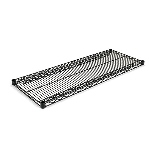 Alera® wholesale. Industrial Wire Shelving Extra Wire Shelves, 48w X 18d, Black, 2 Shelves-carton. HSD Wholesale: Janitorial Supplies, Breakroom Supplies, Office Supplies.