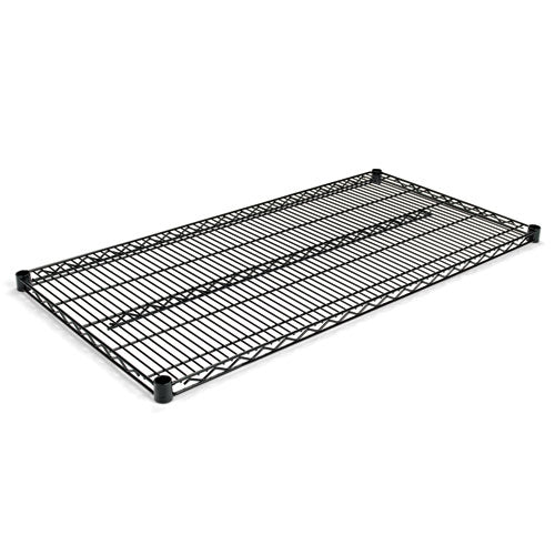 Alera® wholesale. Industrial Wire Shelving Extra Wire Shelves, 48w X 24d, Black, 2 Shelves-carton. HSD Wholesale: Janitorial Supplies, Breakroom Supplies, Office Supplies.