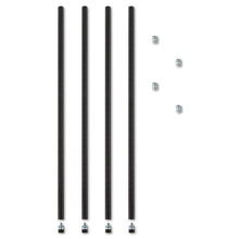 Load image into Gallery viewer, Alera® wholesale. Stackable Posts For Wire Shelving, 36 &quot;high, Black, 4-pack. HSD Wholesale: Janitorial Supplies, Breakroom Supplies, Office Supplies.