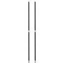 Alera® wholesale. Stackable Posts For Wire Shelving, 36 "high, Black, 4-pack. HSD Wholesale: Janitorial Supplies, Breakroom Supplies, Office Supplies.