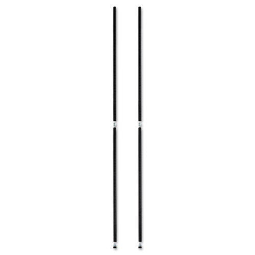 Alera® wholesale. Stackable Posts For Wire Shelving, 36 "high, Black, 4-pack. HSD Wholesale: Janitorial Supplies, Breakroom Supplies, Office Supplies.