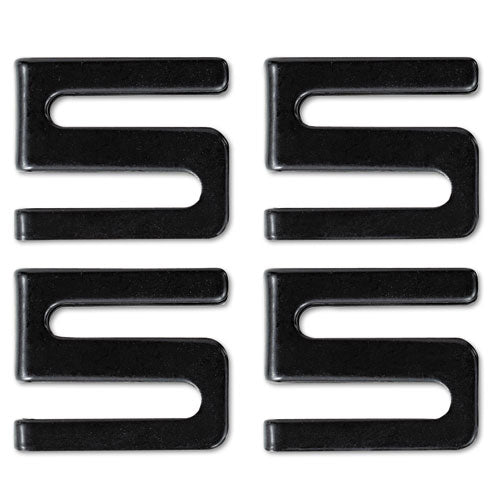 Alera® wholesale. Wire Shelving S Hooks, Metal, Black, 4 Hooks-pack. HSD Wholesale: Janitorial Supplies, Breakroom Supplies, Office Supplies.
