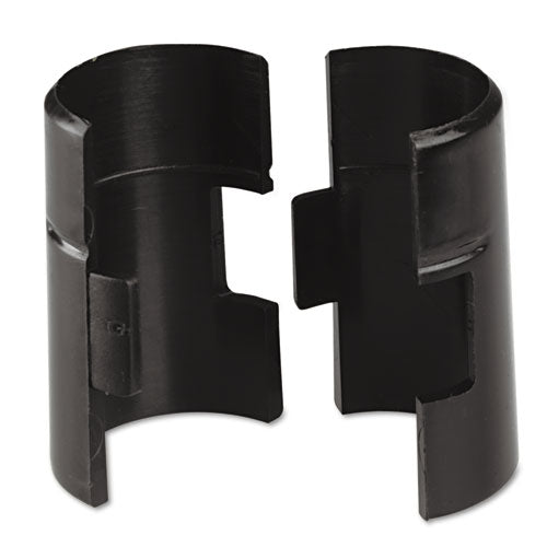 Alera® wholesale. Wire Shelving Shelf Lock Clips, Plastic, Black, 4 Clips-pack. HSD Wholesale: Janitorial Supplies, Breakroom Supplies, Office Supplies.