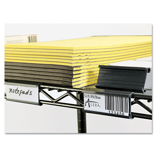 Alera® wholesale. Wire Shelving Shelf Tag, 3" Long, Gray, 10-pack. HSD Wholesale: Janitorial Supplies, Breakroom Supplies, Office Supplies.