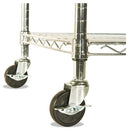 Alera® wholesale. Nsf Certified 4-shelf Wire Shelving Kit With Casters, 48w X 18d X 72h, Silver. HSD Wholesale: Janitorial Supplies, Breakroom Supplies, Office Supplies.