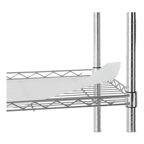 Alera® wholesale. 5-shelf Wire Shelving Kit With Casters And Shelf Liners, 36w X 18d X 72h, Silver. HSD Wholesale: Janitorial Supplies, Breakroom Supplies, Office Supplies.