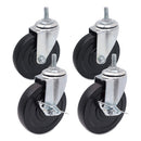 Alera® wholesale. Optional Casters For Wire Shelving, 200 Lbs-caster, Gray-black, 4-set. HSD Wholesale: Janitorial Supplies, Breakroom Supplies, Office Supplies.