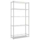 Alera® wholesale. Residential Wire Shelving, Five-shelf, 36w X 14d X 72h, Silver. HSD Wholesale: Janitorial Supplies, Breakroom Supplies, Office Supplies.
