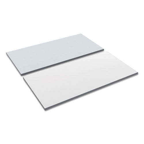 Alera® wholesale. Reversible Laminate Table Top, Rectangular, 47 5-8w X 23 5-8d, White-gray. HSD Wholesale: Janitorial Supplies, Breakroom Supplies, Office Supplies.