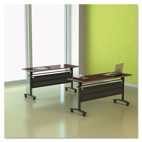 Alera® wholesale. Reversible Laminate Table Top, Rectangular, 59 1-2w X 23 5-8,med Cherry-mahogany. HSD Wholesale: Janitorial Supplies, Breakroom Supplies, Office Supplies.