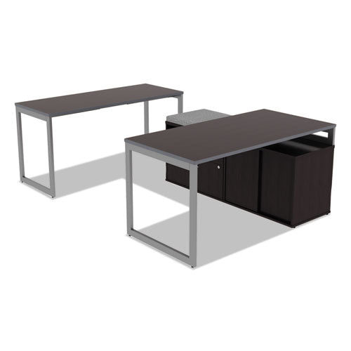 Alera® wholesale. Reversible Laminate Table Top, Rectangular, 59 3-8w X 23 5-8d, Espresso-walnut. HSD Wholesale: Janitorial Supplies, Breakroom Supplies, Office Supplies.