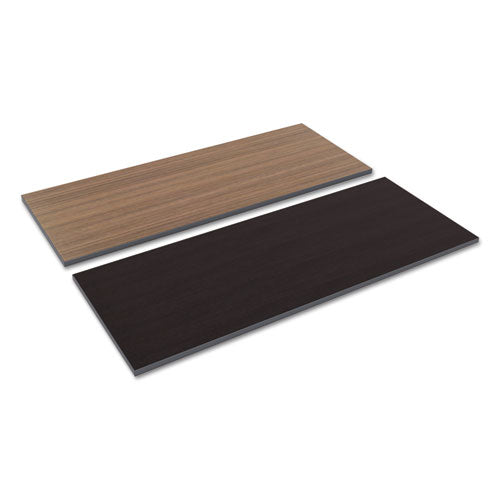 Alera® wholesale. Reversible Laminate Table Top, Rectangular, 59 3-8w X 23 5-8d, Espresso-walnut. HSD Wholesale: Janitorial Supplies, Breakroom Supplies, Office Supplies.