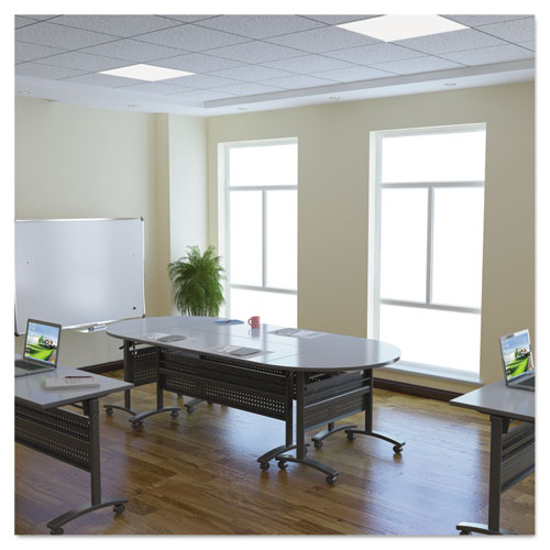 Alera® wholesale. Reversible Laminate Table Top, Rectangular, 59 3-8w X 23 5-8d, White-gray. HSD Wholesale: Janitorial Supplies, Breakroom Supplies, Office Supplies.