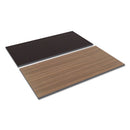 Alera® wholesale. Reversible Laminate Table Top, Rectangular, 59 3-8w X 29 1-2d, Espresso-walnut. HSD Wholesale: Janitorial Supplies, Breakroom Supplies, Office Supplies.