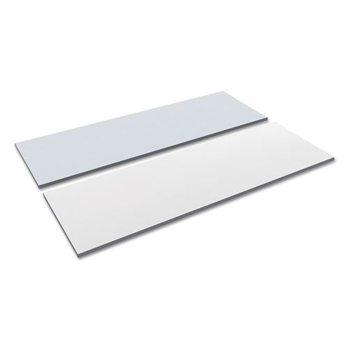 Alera® wholesale. Reversible Laminate Table Top, Rectangular, 71 1-2w X 23 5-8d, White-gray. HSD Wholesale: Janitorial Supplies, Breakroom Supplies, Office Supplies.