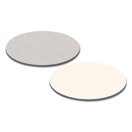 Alera® wholesale. Reversible Laminate Table Top, Round, 35 3-8w X 35 3-8d, White-gray. HSD Wholesale: Janitorial Supplies, Breakroom Supplies, Office Supplies.