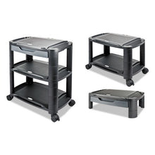 Load image into Gallery viewer, Alera® wholesale. 3-in-1 Storage Cart And Stand, 21.63w X 13.75d X 24.75h, Black-gray. HSD Wholesale: Janitorial Supplies, Breakroom Supplies, Office Supplies.