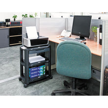 Load image into Gallery viewer, Alera® wholesale. 3-in-1 Storage Cart And Stand, 21.63w X 13.75d X 24.75h, Black-gray. HSD Wholesale: Janitorial Supplies, Breakroom Supplies, Office Supplies.