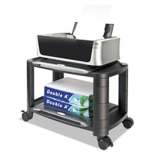 Load image into Gallery viewer, Alera® wholesale. 3-in-1 Storage Cart And Stand, 21.63w X 13.75d X 24.75h, Black-gray. HSD Wholesale: Janitorial Supplies, Breakroom Supplies, Office Supplies.