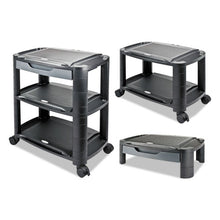 Load image into Gallery viewer, Alera® wholesale. 3-in-1 Storage Cart And Stand, 21.63w X 13.75d X 24.75h, Black-gray. HSD Wholesale: Janitorial Supplies, Breakroom Supplies, Office Supplies.