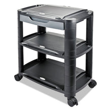 Load image into Gallery viewer, Alera® wholesale. 3-in-1 Storage Cart And Stand, 21.63w X 13.75d X 24.75h, Black-gray. HSD Wholesale: Janitorial Supplies, Breakroom Supplies, Office Supplies.