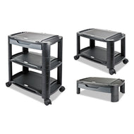 Alera® wholesale. 3-in-1 Storage Cart And Stand, 21.63w X 13.75d X 24.75h, Black-gray. HSD Wholesale: Janitorial Supplies, Breakroom Supplies, Office Supplies.