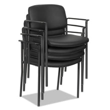 Load image into Gallery viewer, Alera® wholesale. Alera Sorrento Series Ultra-cushioned Stacking Guest Chair, Black Seat-black Back, Black Base, 2-carton. HSD Wholesale: Janitorial Supplies, Breakroom Supplies, Office Supplies.