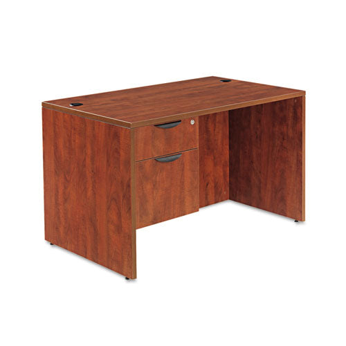 Alera® wholesale. Alera Valencia Series Straight Front Desk Shell, 47.25" X 29.5" X 29.63", Medium Cherry. HSD Wholesale: Janitorial Supplies, Breakroom Supplies, Office Supplies.