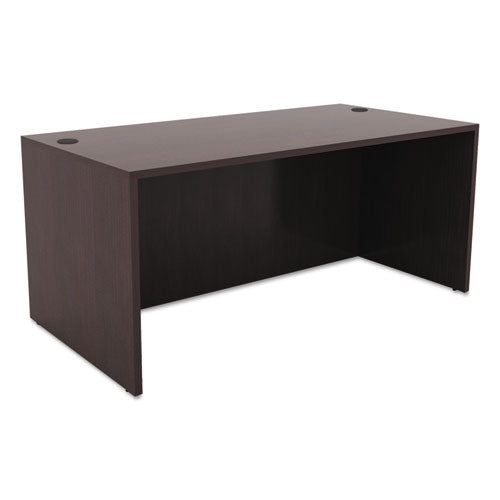 Alera® wholesale. Alera Valencia Series Straight Front Desk Shell, 59.13" X 29.5" X 29.63", Espresso. HSD Wholesale: Janitorial Supplies, Breakroom Supplies, Office Supplies.