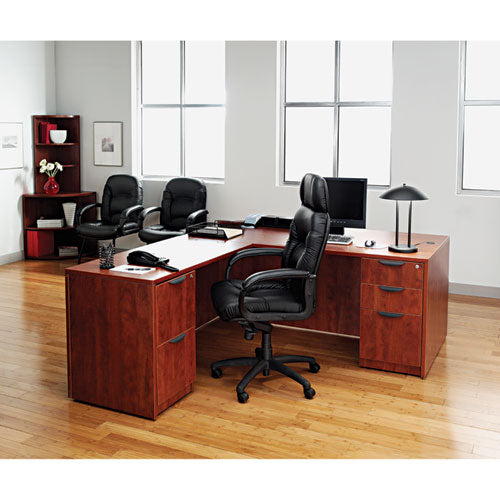 Alera® wholesale. Alera Valencia Series Straight Front Desk Shell, 65" X 29.5" X 29.63", Medium Cherry. HSD Wholesale: Janitorial Supplies, Breakroom Supplies, Office Supplies.