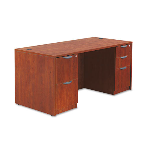 Alera® wholesale. Alera Valencia Series Straight Front Desk Shell, 65" X 29.5" X 29.63", Medium Cherry. HSD Wholesale: Janitorial Supplies, Breakroom Supplies, Office Supplies.