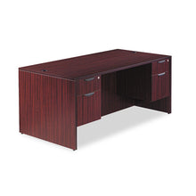 Load image into Gallery viewer, Alera® wholesale. Alera Valencia Series Straight Front Desk Shell, 71&quot; X 35.5&quot; X 29.63&quot;, Mahogany. HSD Wholesale: Janitorial Supplies, Breakroom Supplies, Office Supplies.