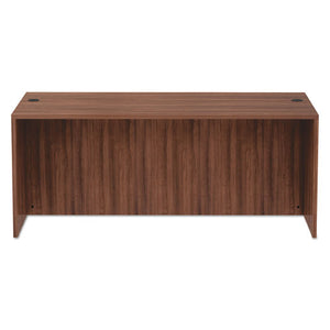 Alera® wholesale. Alera Valencia Series Straight Front Desk Shell, 71" X 35.5" X 29.63", Modern Walnut. HSD Wholesale: Janitorial Supplies, Breakroom Supplies, Office Supplies.