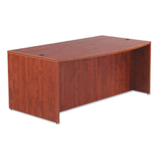 Load image into Gallery viewer, Alera® wholesale. Alera Valencia Series Bow Front Desk Shell, 71&quot; X 41.38&quot; X 29.63&quot;, Medium Cherry. HSD Wholesale: Janitorial Supplies, Breakroom Supplies, Office Supplies.