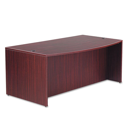 Alera® wholesale. Alera Valencia Series Bow Front Desk Shell, 71" X 41.38" X 29.63", Mahogany. HSD Wholesale: Janitorial Supplies, Breakroom Supplies, Office Supplies.